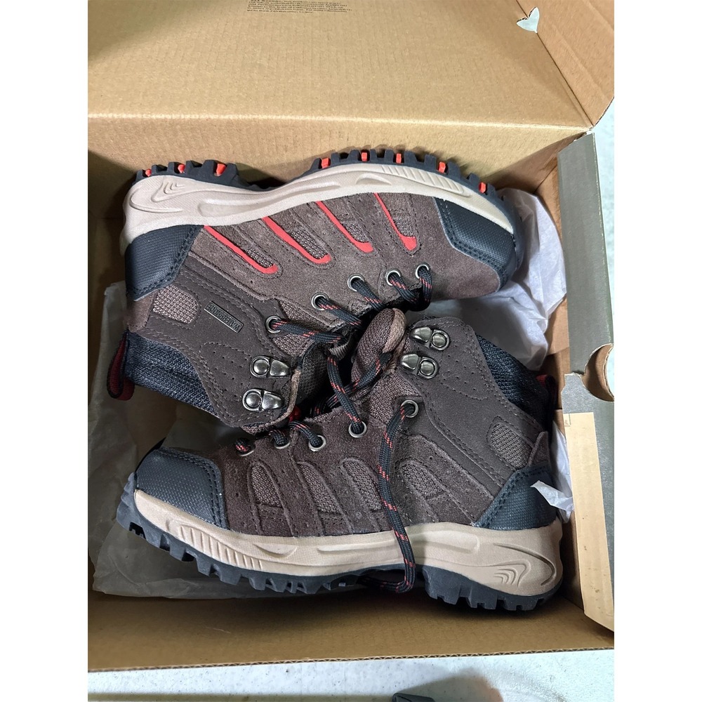 Denali Boys' Cinder WP Waterproof Hiking Boots - Brown Combo, Size 13